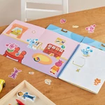 Kép 2/3 - Melissa & Doug kreatív játék, újrahasználható matricakészlet, Azúrkék nyomok és te - Azúrkék kedvenc helyei