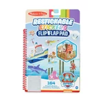 Kép 1/3 - Melissa & Doug kreatív játék, újrahasználható matrica füzet, Mancs Őrjárat - Kaland-öböl