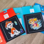 Kép 2/3 - Melissa & Doug kreatív játék, képkarc, Mancs Őrjárat - Skye