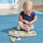 Kép 3/3 - Melissa & Doug Fa készségfejlesztő játék, Puzzle fogantyúval, szafari