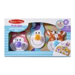 Kép 1/3 - Melissa & Doug Bébi és tipegő fajátékok, Óriás puzzle gombbal, farm állatai