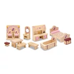 Kép 2/3 - Melissa & Doug Fa bútorkészlet kastélyhoz
