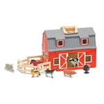 Kép 1/3 - Melissa & Doug Szétnyitható fa pajta
