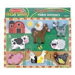 Kép 2/3 - Melissa & Doug Készségfejlesztő játék, Könnyen megfogható puzzle, farm