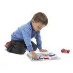 Kép 2/3 - Melissa & Doug Készségfejlesztő játék, Könnyen megfogható puzzle, járművek