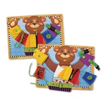 Kép 3/3 - Melissa & Doug Készségfejlesztő játék, Tanuló maci, öltözködés