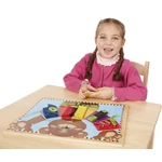 Kép 1/3 - Melissa & Doug Készségfejlesztő játék, Tanuló maci, öltözködés