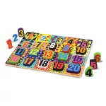 Kép 1/3 - Melissa & Doug Fa készségfejlesztő játék, Óriás puzzle, számok
