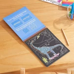 Kép 2/3 - Melissa & Doug Kreatív játék, Képkarc füzet, dínó