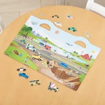 Kép 2/3 - Melissa & Doug, kreatív játék, pufi matrica készlet, járművek