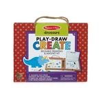 Kép 2/3 - Melissa & Doug Kreatív játék, Letörölhető rajz és mágneses játékkészlet, dínók