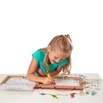 Kép 3/3 - Melissa & Doug Kreatív játék, Letörölhető rajz és mágneses játékkészlet, dínók