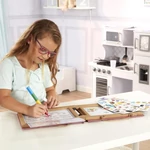 Kép 3/3 - Melissa & Doug Kreatív játék, Letörölhető rajzoló és mágneses játékkészlet - hercegnő