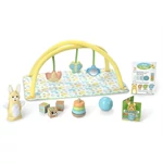 Kép 1/3 - Melissa & Doug Babák és babaházak, Baba játszószőnyeg játékokkal