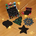 Kép 2/3 - Melissa & Doug Kreatív játék, Képkarc, Mini, ünnepek