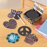 Kép 2/3 - Melissa & Doug Kreatív játék, Képkarc, Mini, barátság