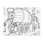 Kép 2/3 - Melissa & Doug Kreatív játék, Jumbo színező, járművek