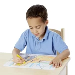 Kép 3/3 - Melissa & Doug Kreatív játék, Jumbo színező, kék