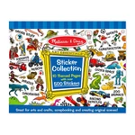 Kép 1/3 - Melissa & Doug Kreatív játék, Matricagyűjtő füzet 500 matricával, dinó, járművek, univerzum