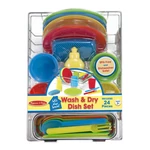 Kép 2/3 - Melissa & Doug Sütés-főzés, Konyhai étkészlet szárítóval