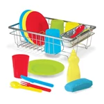 Kép 1/3 - Melissa & Doug Sütés-főzés, Konyhai étkészlet szárítóval