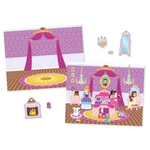 Kép 3/3 - Melissa & Doug Kreatív játék, Újrahasználható matrica készlet, hercegnő