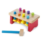 Kép 1/3 - Melissa & Doug Fa készségfejlesztő játék, Kalapálós asztal