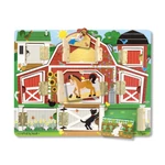 Kép 1/3 - Melissa & Doug Fa készségfejlesztő játék, Mágneses bújócska ház