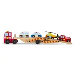 Kép 2/3 - Melissa & Doug Fa jármű, Vészhelyzet járműszállító