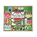 Kép 1/3 - Melissa & Doug Fa építőjáték, Farm és traktor