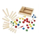 Kép 3/3 - Melissa & Doug Fa építőjáték, Építkezés