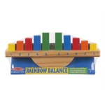 Kép 2/3 - Melissa & Doug Fa készségfejlesztő játék, Szivárvány egyensúlyozás