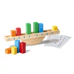 Kép 1/3 - Melissa & Doug Fa készségfejlesztő játék, Szivárvány egyensúlyozás