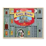 Kép 2/3 - Melissa & Doug Fa építőjáték, Kastély