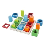 Kép 1/3 - Melissa & Doug Fa készségfejlesztő játék, 3D Formaegyeztető