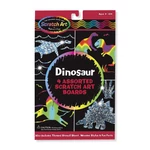 Kép 1/3 - Melissa & Doug Kreatív játék, Képkarc, dínó