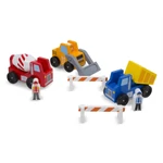 Kép 1/3 - Melissa & Doug Fa jármű, Építkezés és munkagépek