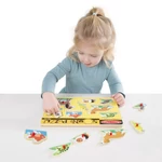 Kép 2/3 - Melissa & Doug Hangos puzzle, Háziállatok
