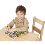 Kép 3/3 - Melissa & Doug Fa készségfejlesztő játék, Kockakirakó, háziállatok