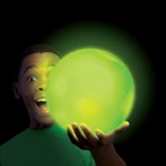 Kép 3/3 - Világító Tiny Glowzilla Wubble, 30 cm - neon zöld