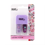 Kép 2/3 - Canenco Create It! Körömlakkok, 2 db-os - lila és glitter