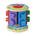 Kép 2/3 - Melissa & Doug Fa készségfejlesztő játék, Gurulós formarendező