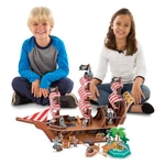 Kép 3/3 - Melissa & Doug 3D puzzle, Kalózhajó