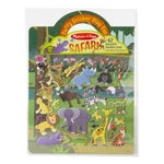 Kép 1/3 - Melissa & Doug Kreatív játék, Pufi matrica készlet, szafari