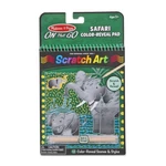 Kép 1/3 - Melissa & Doug Kreatív játék, Képkarc füzet, szafari