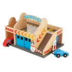 Kép 1/3 - Melissa & Doug Fajáték, Autómosó és garázs