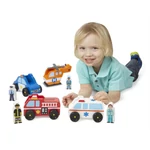Kép 3/3 - Melissa & Doug Fa jármű, Vészhelyzet járművei