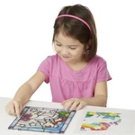 Kép 2/3 - Melissa & Doug Kreatív játék, Ólomüveg képkészítő készlet, unikornis