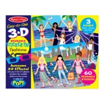 Kép 1/3 - Melissa & Doug Kreatív játék, 3D újrahasználható matrica készlet, divat