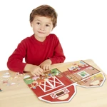 Kép 2/3 - Melissa & Doug Kreatív játék, Pufi matrica készlet, farm